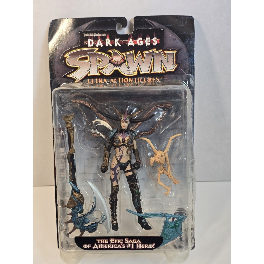 Mcfarlane 1998 Spawn Dark Ages Series 11 The Skull Queen Figure Sealed‎